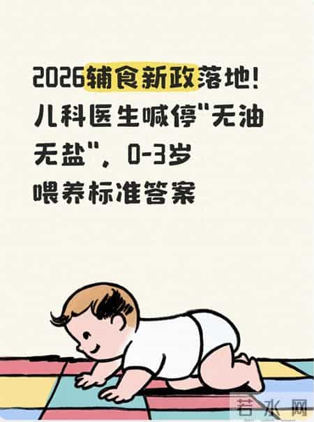 2026辅食新政落地！儿科医生喊停"无油无盐"，0-3岁喂养标准答案