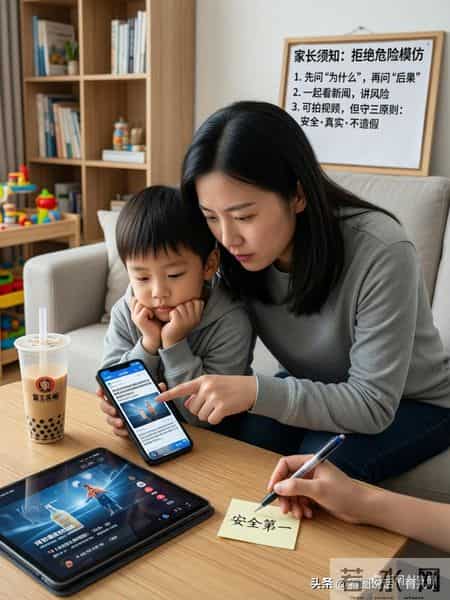“霸王茶姬”事件敲警钟！孩子模仿短视频，家长如何筑牢安全防线