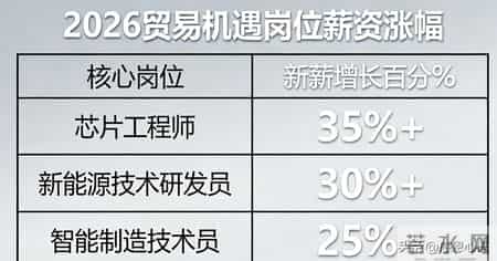 中美贸易博弈三大战场定胜负！普通人抓这3个岗位，薪资涨15%-20%