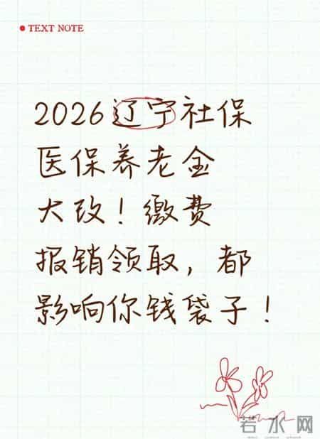 2026辽宁社保医保养老金大改！缴费报销领取，都影响你钱袋子！