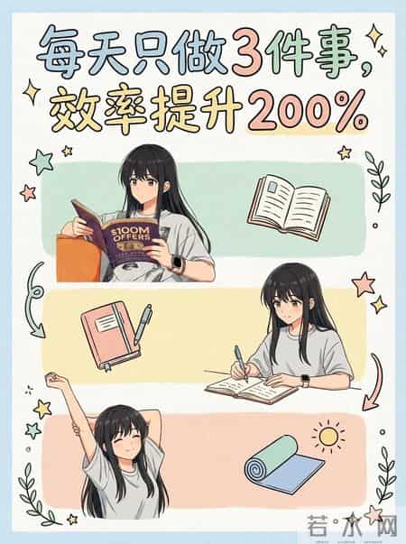 效率提升200%的秘密：每天只做“三件事”的系统