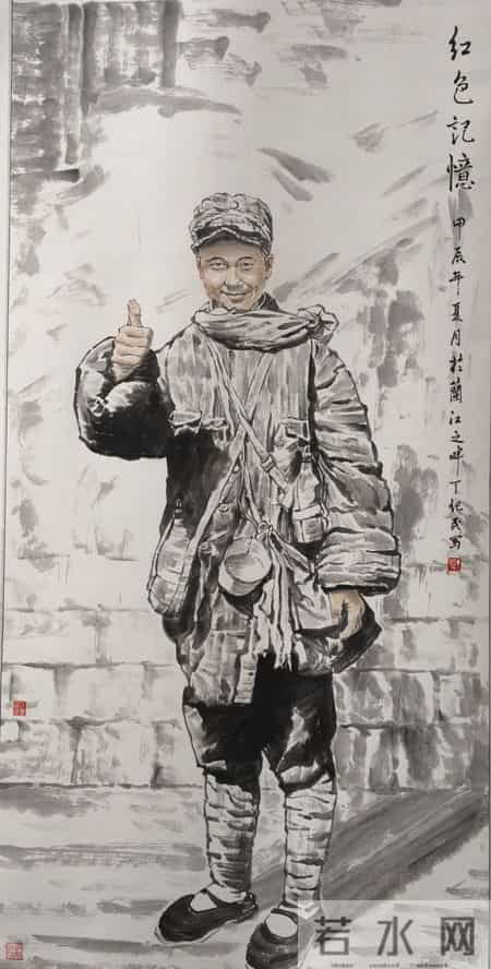 丁纪民人物国画作品欣赏