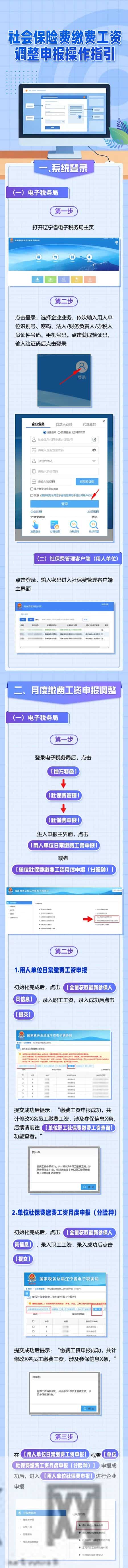 图解 - 社会保险费缴费工资调整申报操作指引