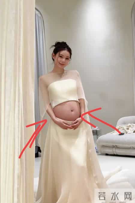 马筱梅孕晚期拍写真，全身只胖肚子，直言自己订月子餐不期待他人