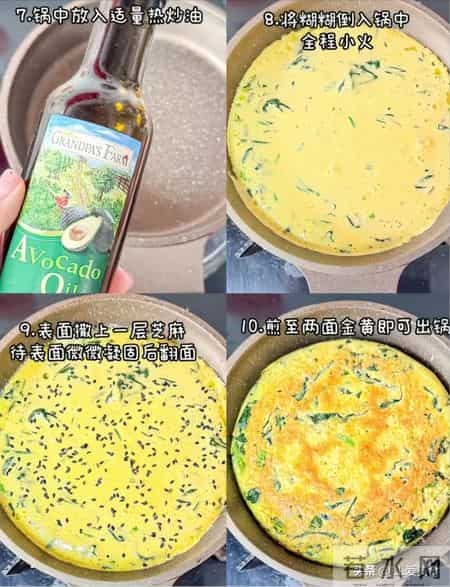 宝宝辅食天花板！山药菠菜鸡蛋饼，软嫩鲜香，小手抓着吃光光