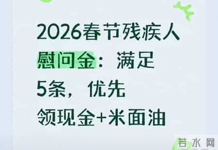 春节残疾人慰问金申领攻略 材料备齐不跑空 优先人群早知晓