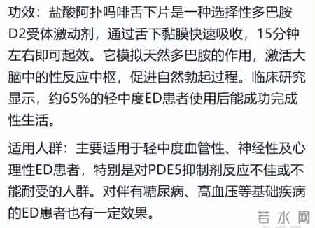 好消息！多巴胺靶点突破，舌下15分钟改善ED难题