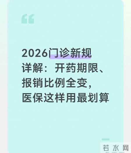 2026门诊新规详解：开药期限、报销比例全变，医保这样用最划算