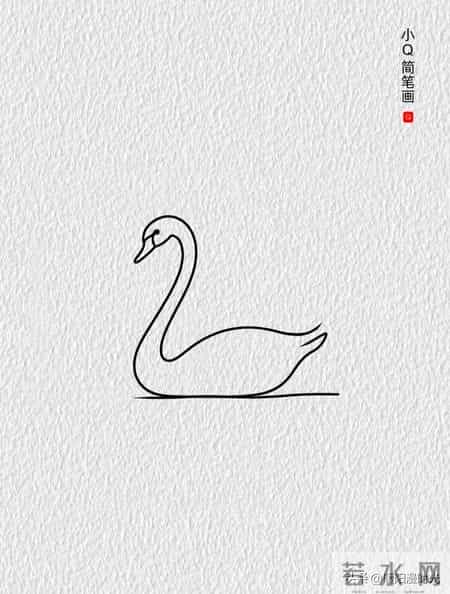 鹅丨小Q简笔画幼儿启蒙绘画分享