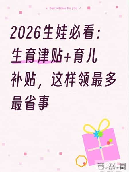 2026生娃必看：生育津贴+育儿补贴，这样领最多最省事