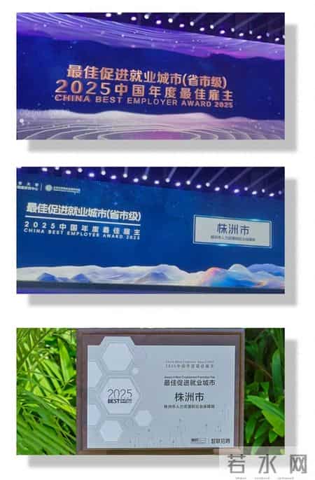 株洲荣膺“中国年度最佳促进就业城市”