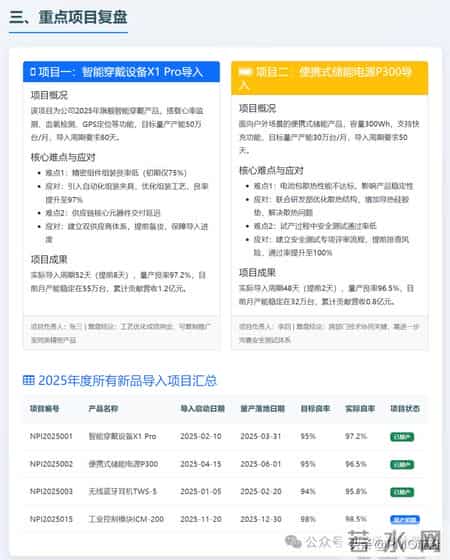 新产品导入部2025年年终总结及2026年工作规划（收藏备用，附模板