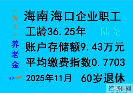 海南海口退休，养老金领取了多少？