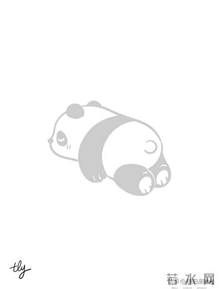 萌萌可爱的小熊猫丨涂鸦简笔画分享