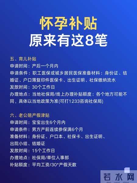怀孕别漏领这8笔补贴！从产检到育儿，每笔都能省大钱