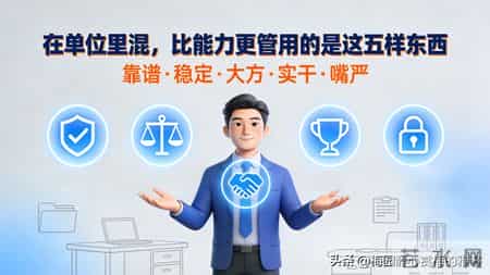 在单位里混，比能力更管用的是这五样东西