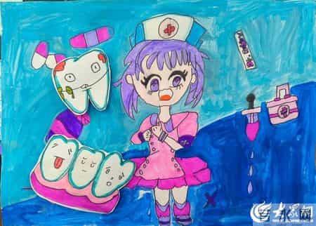 “微笑东营 齿绘未来”东营区首届爱牙杯儿童绘画大赛作品展览