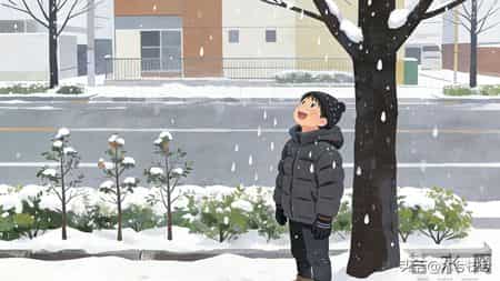 当孩子遇见北方的雪