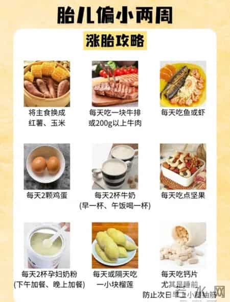 胎儿偏小两周别慌！这份涨胎攻略帮你快速补回来