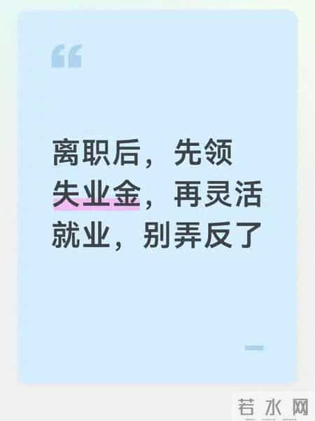 离职后社保别乱缴！先领失业金再办灵活就业，顺序错了亏几万