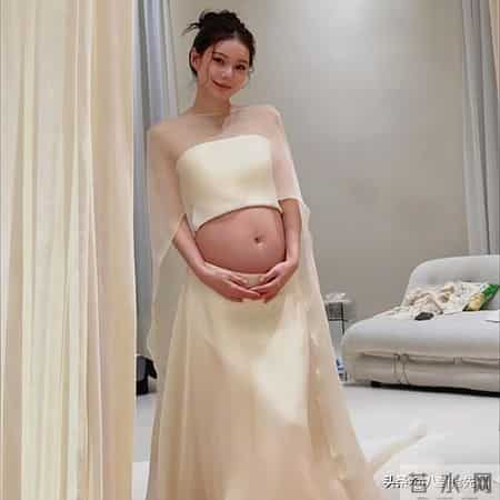 马筱梅晒孕肚后，担心的事发生，孩子受到质疑，胎儿性别太明显