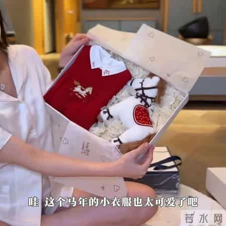 马筱梅晒孕晚期状态，肚子光滑没长纹，一餐五菜两汤，拍了孕妇照