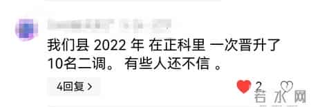 县里职级并行情况如何，并不像有些人说的那些