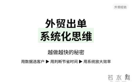 真正出单快的外贸人，从来不是最忙的那一个