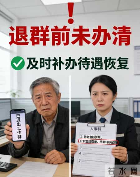 退休手续办完别急着退群！这5个收尾事不办养老金可能少拿一大笔