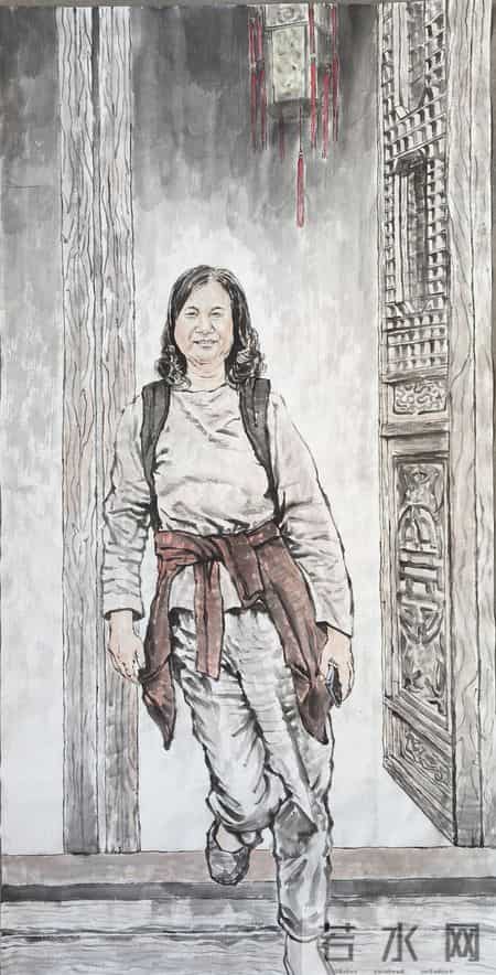 丁纪民人物国画作品欣赏