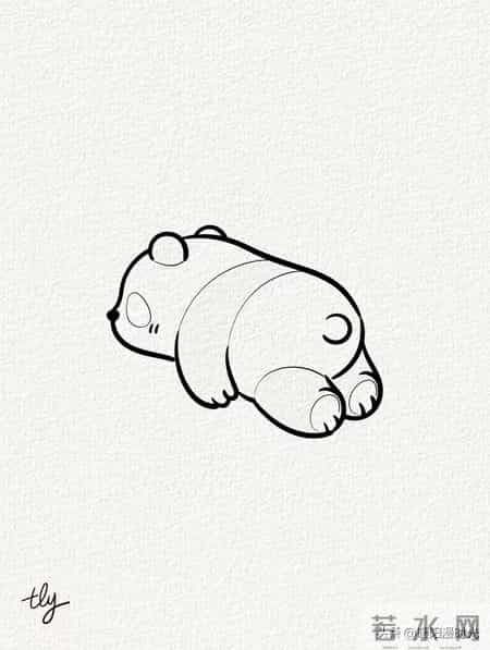 萌萌可爱的小熊猫丨涂鸦简笔画分享
