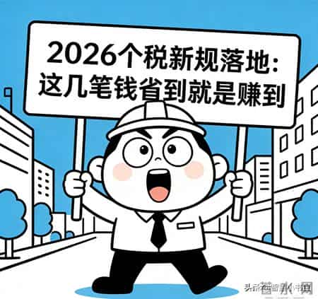 2026个税新规落地：这几笔钱省到就是赚到