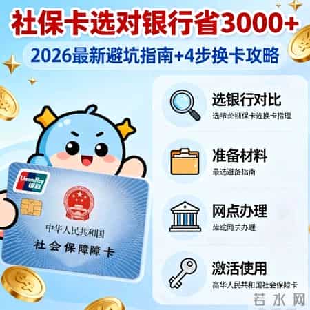 社保卡选对银行省3000+ 2026最新避坑指南+4步换卡攻略，看完不亏