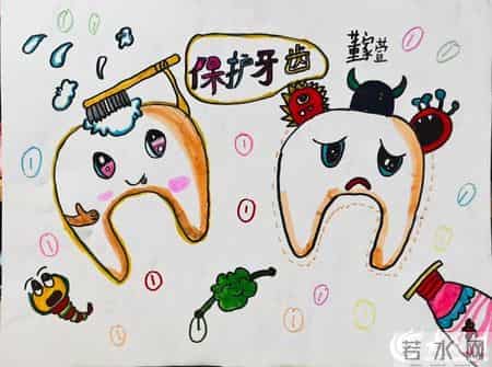 “微笑东营 齿绘未来”东营区首届爱牙杯儿童绘画大赛作品展览