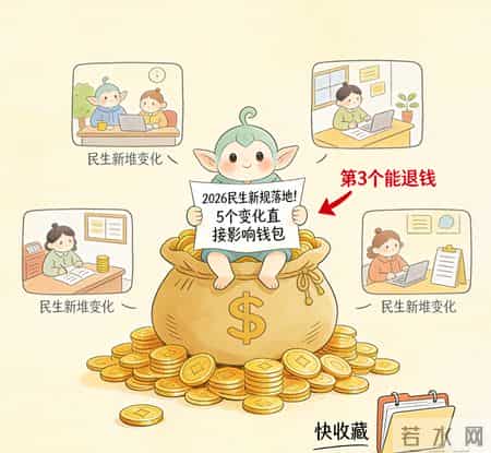 2026民生新规落地！5个变化直接影响钱包，第3个能退钱，快收藏