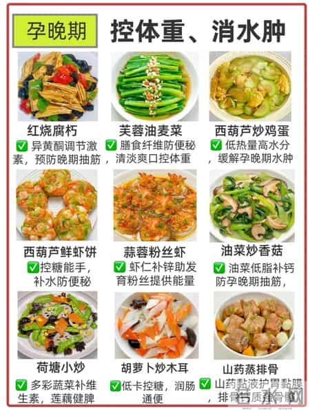 孕期长胎不长肉的秘诀，按孕期吃这些菜就对了！