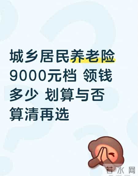 城乡居民养老险9000元档 领钱多少 划算与否算清再选