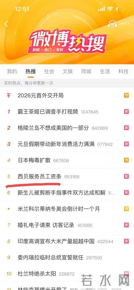 西贝翻红？“服务员工资条” 上热搜
