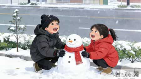 当孩子遇见北方的雪