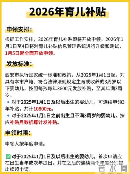 别再说“生不起”了！国家发钱，3岁以下每月三百！1月5日开领！