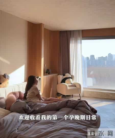 马筱梅首晒孕肚，很瘦孕期只胖了肚子，已经给孩子准备好了婴儿房