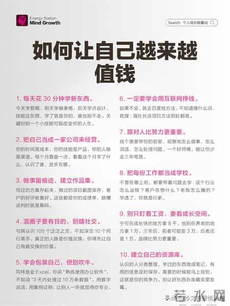 自我增值指南：如何让自己越来越值钱，价值持续飙升