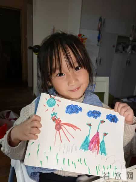 中班亲子美术--小马